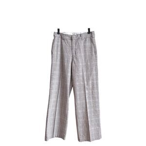 Dickies Womens Houndstooth Straight Trouser Pants Brown Size 8R